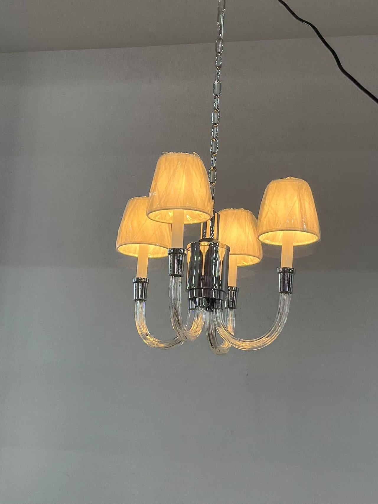 Syvinor Postmodern Luxury Crystal Fabric Chandelier - Lamp Copper