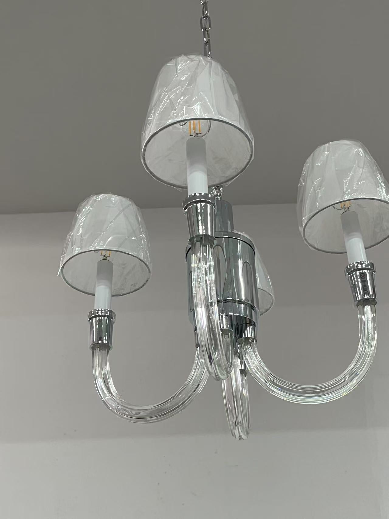 Syvinor Postmodern Luxury Crystal Fabric Chandelier - Lamp Copper