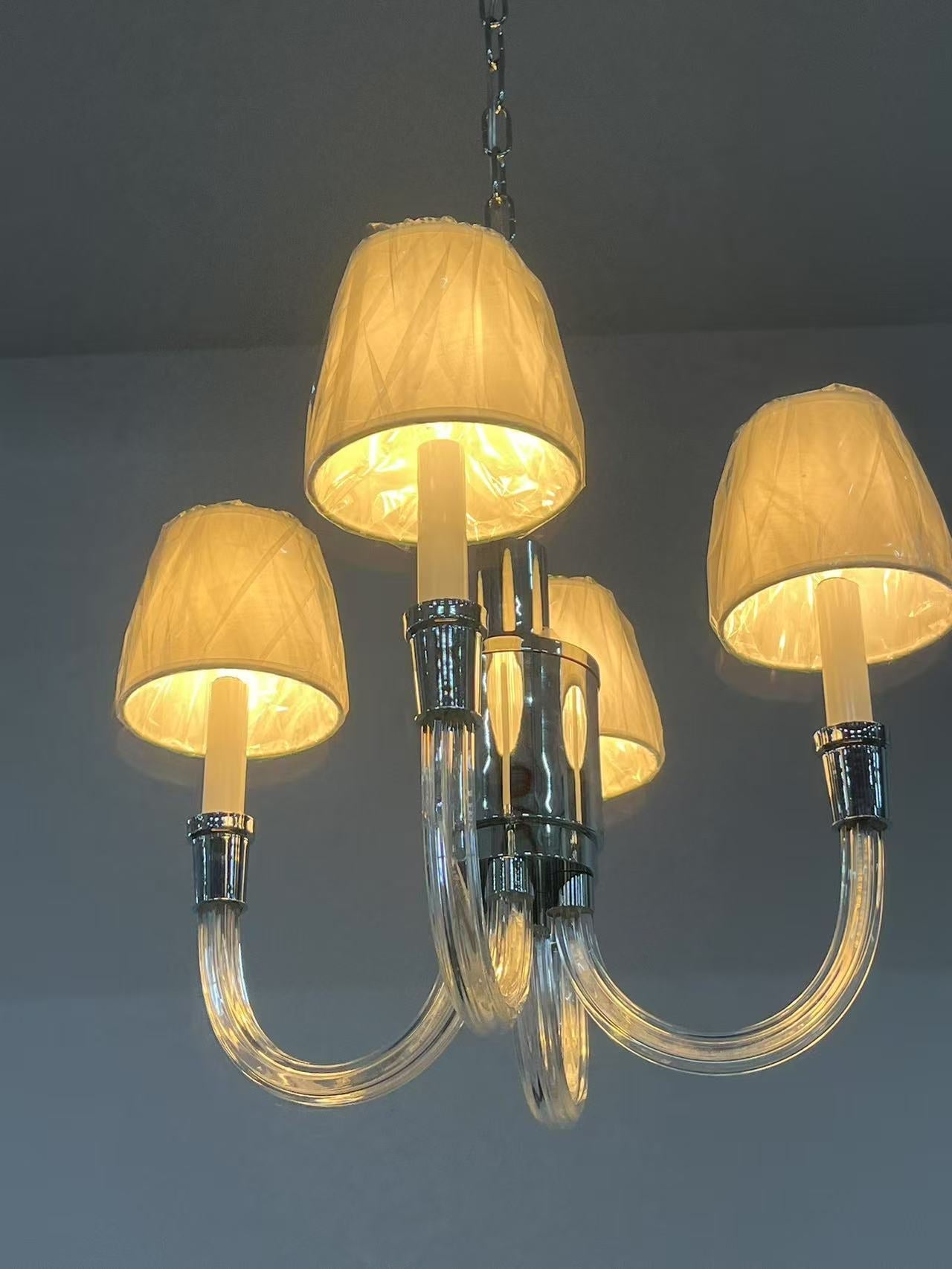 Syvinor Postmodern Luxury Crystal Fabric Chandelier - Lamp Copper