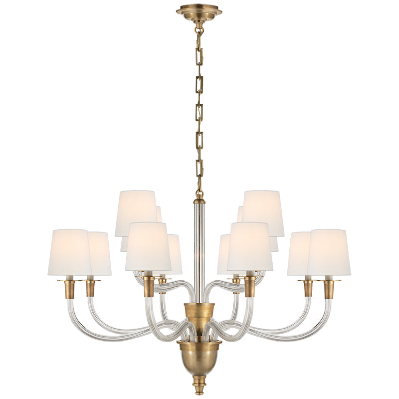 Syvinor Postmodern Luxury Crystal Fabric Chandelier - Lamp Copper