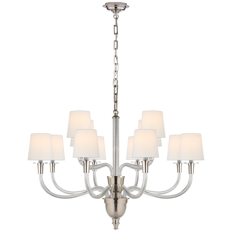 Syvinor Postmodern Luxury Crystal Fabric Chandelier - Lamp Copper