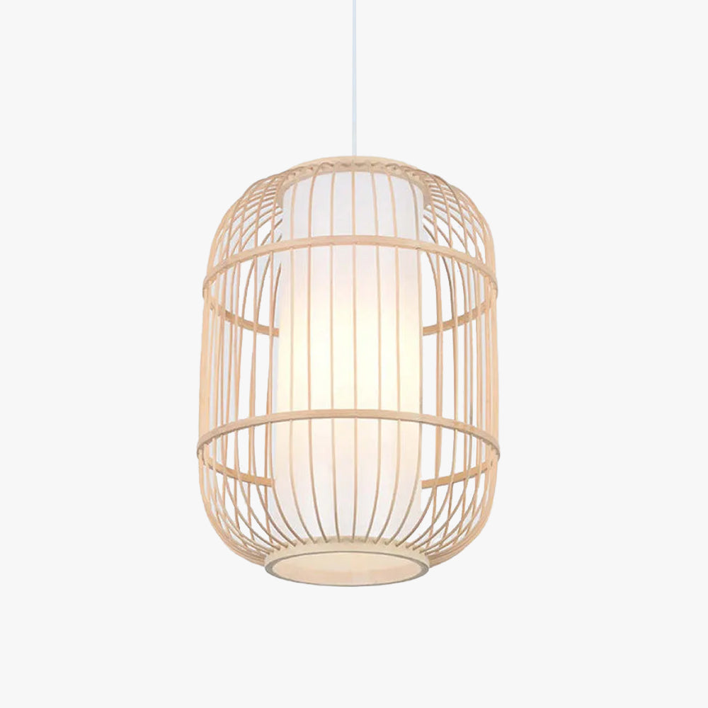 Kuro Hand-Woven Knitted Rattan Bamboo Vintage Pendant Light - Lamp Copper