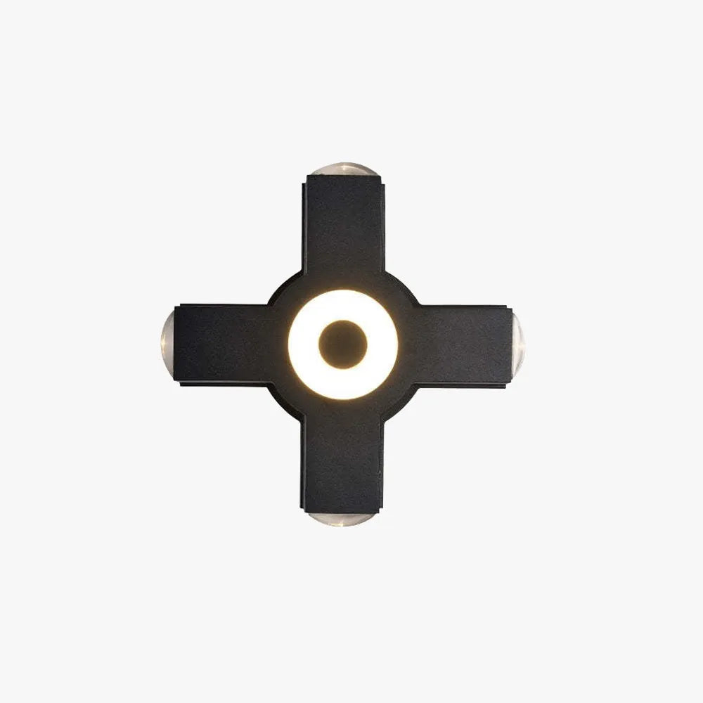 Ovelo Modern Waterproof Minimalist Cross Outdoor Wall Light Garden/Corridor - Lamp Copper
