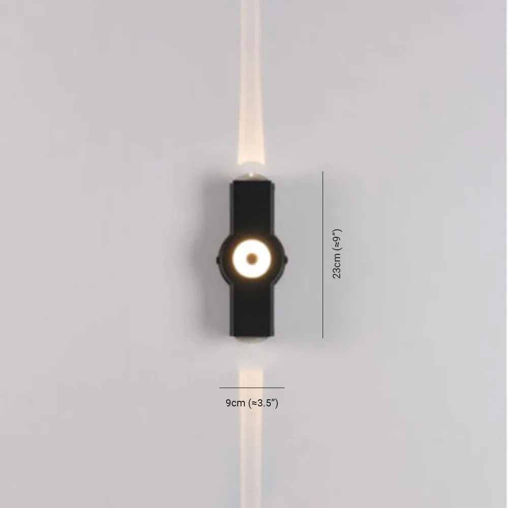 Ovelo Modern Waterproof Minimalist Cross Outdoor Wall Light Garden/Corridor - Lamp Copper