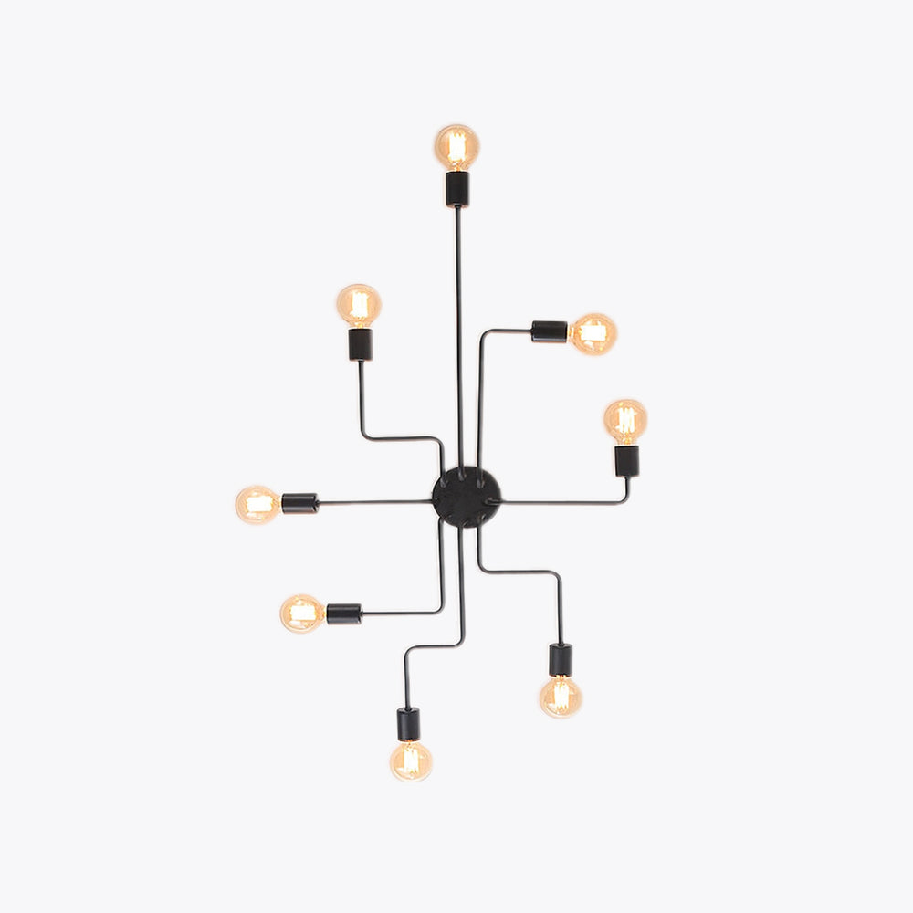 Arisha Vintage Modern Minimalist Industrial Metal Black Ceiling Lamp - Lamp Copper