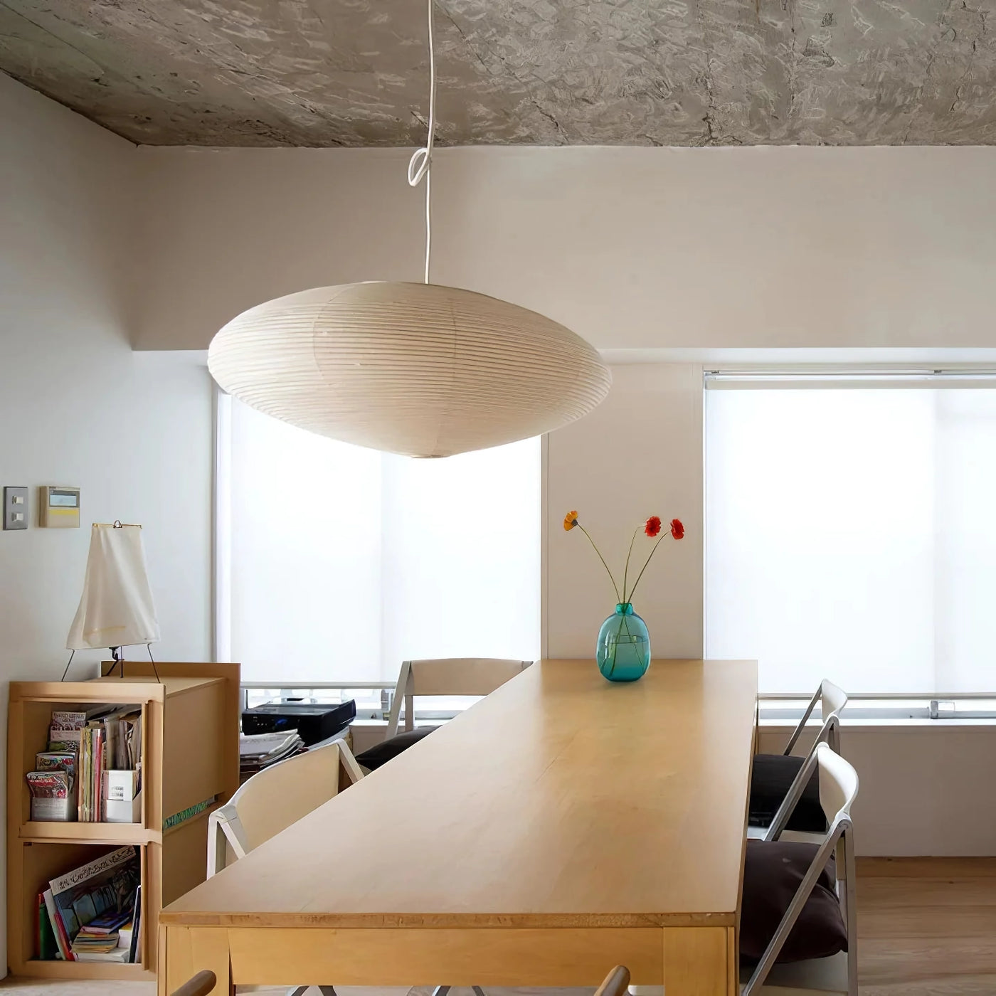 Sente Washi Paper Swag Pendant Light - Lamp Copper