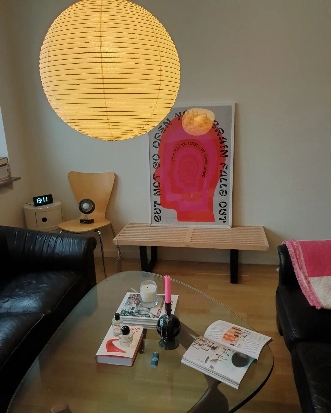 Lustra Pendant Lamp Paper for Living Room - Lamp Copper