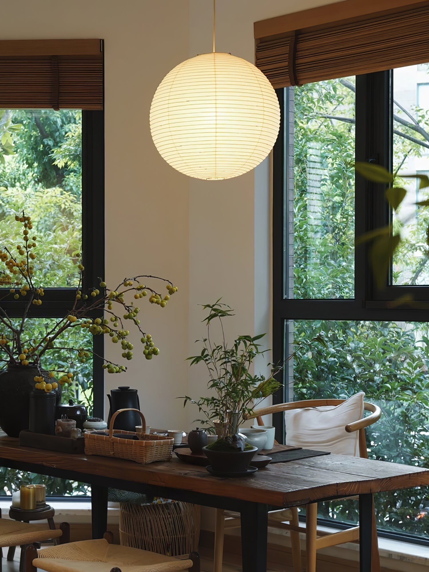 Lustra Pendant Lamp Paper for Living Room - Lamp Copper