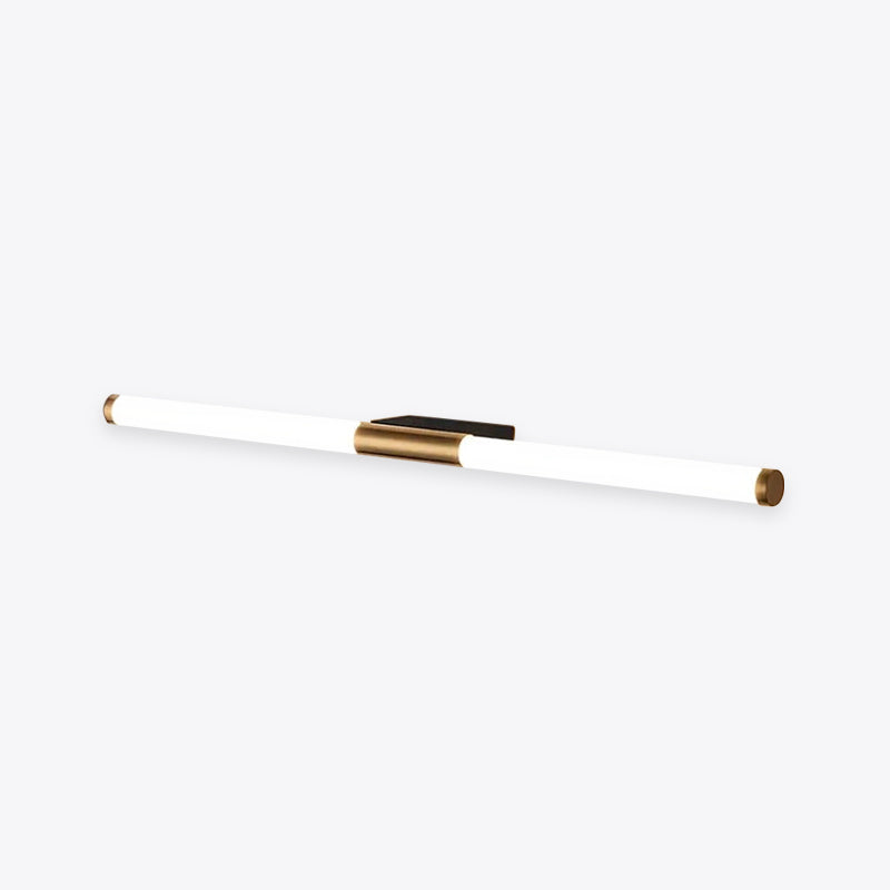 Moren Minimalist Linear Metal Wall Lamp, Gold - Lamp Copper