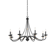 Amaran Vintage Industrial County Metal Chandelier - Lamp Copper