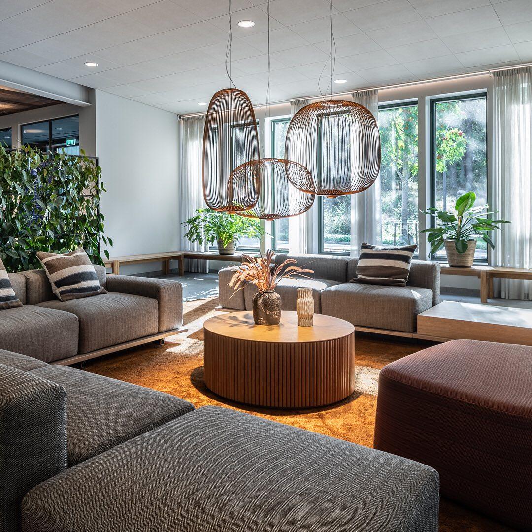 Aero Lightweight Spokes Cage Pendant Light - Lamp Copper