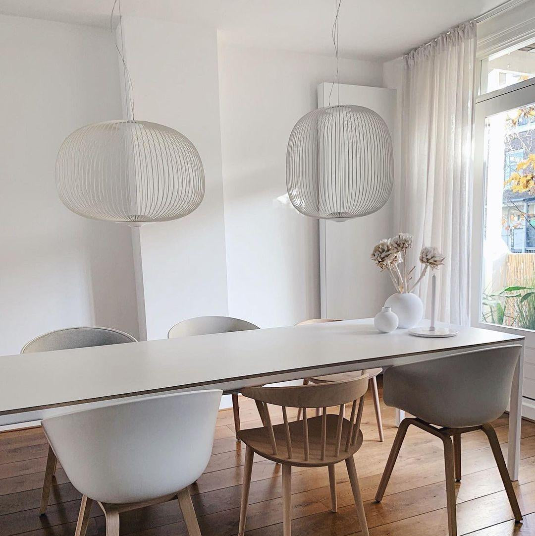 Aero Lightweight Spokes Cage Pendant Light - Lamp Copper