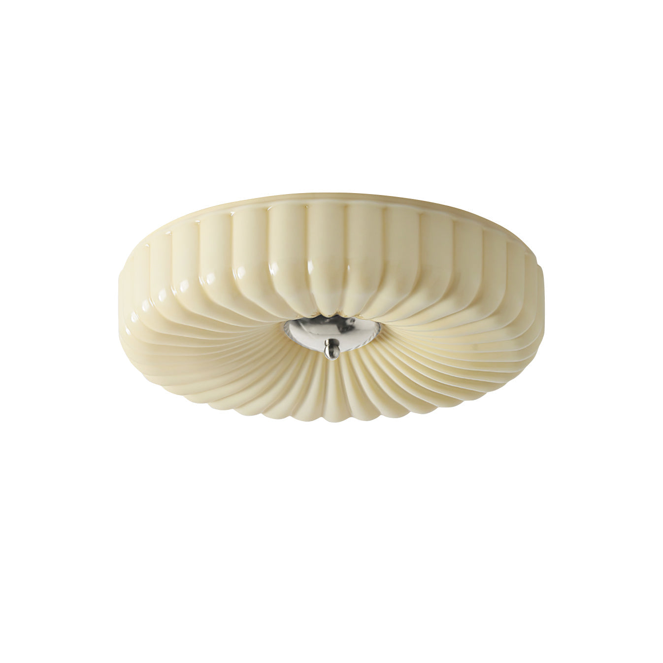 Zathee Modern Minimalist Glass Metal Flush Mount Ceiling Light - Lamp Copper