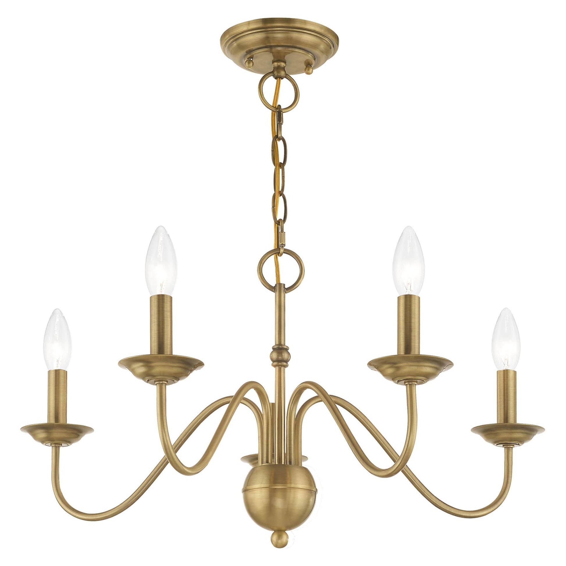 Avvarir Vintage Industrial Brass Metal Chandelier - Lamp Copper