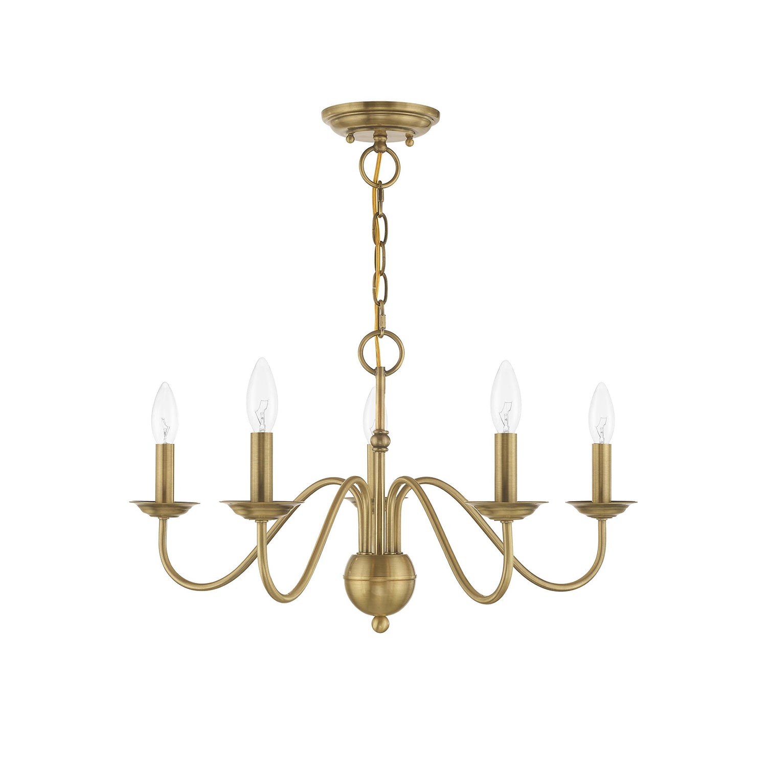 Avvarir Vintage Industrial Brass Metal Chandelier - Lamp Copper