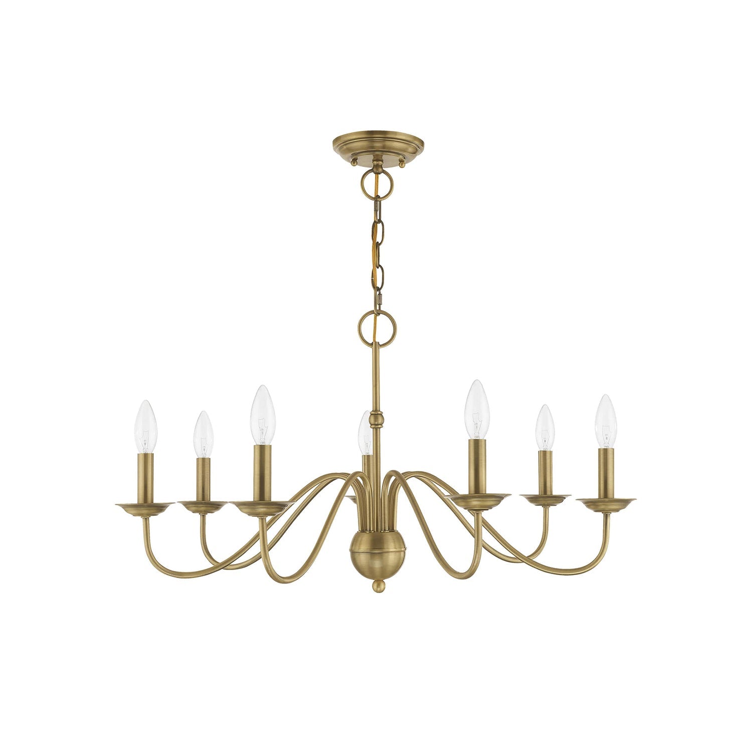 Avvarir Vintage Industrial Brass Metal Chandelier - Lamp Copper