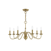 Avvarir Vintage Industrial Brass Metal Chandelier - Lamp Copper