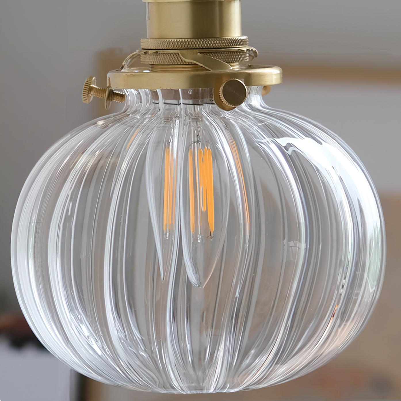 June Vintage Glass Wall Lamp - Lamp Copper
