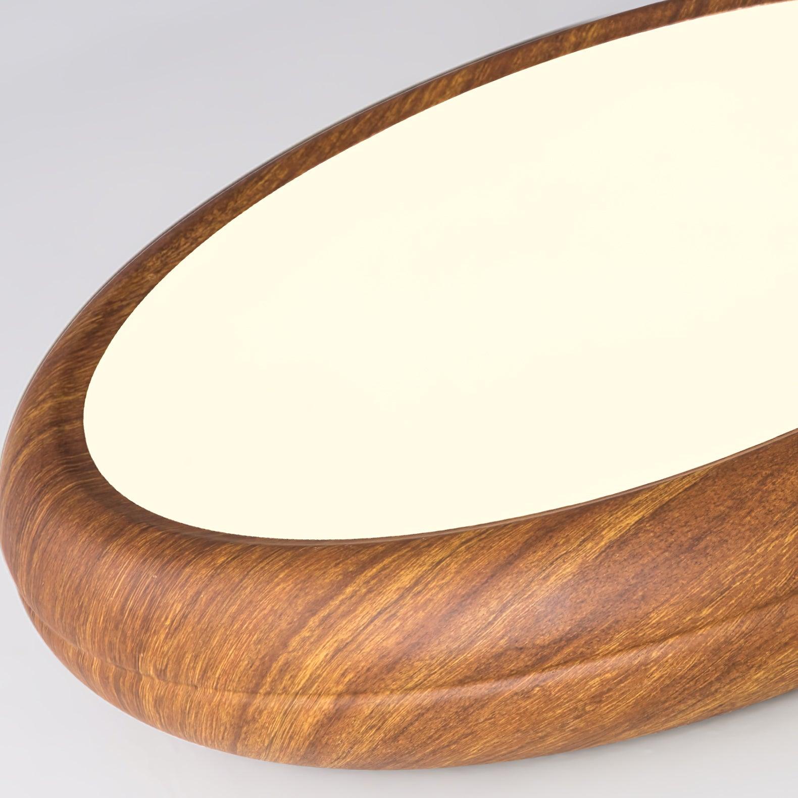 Grena Wood Grain Round Ceiling Light - Lamp Copper