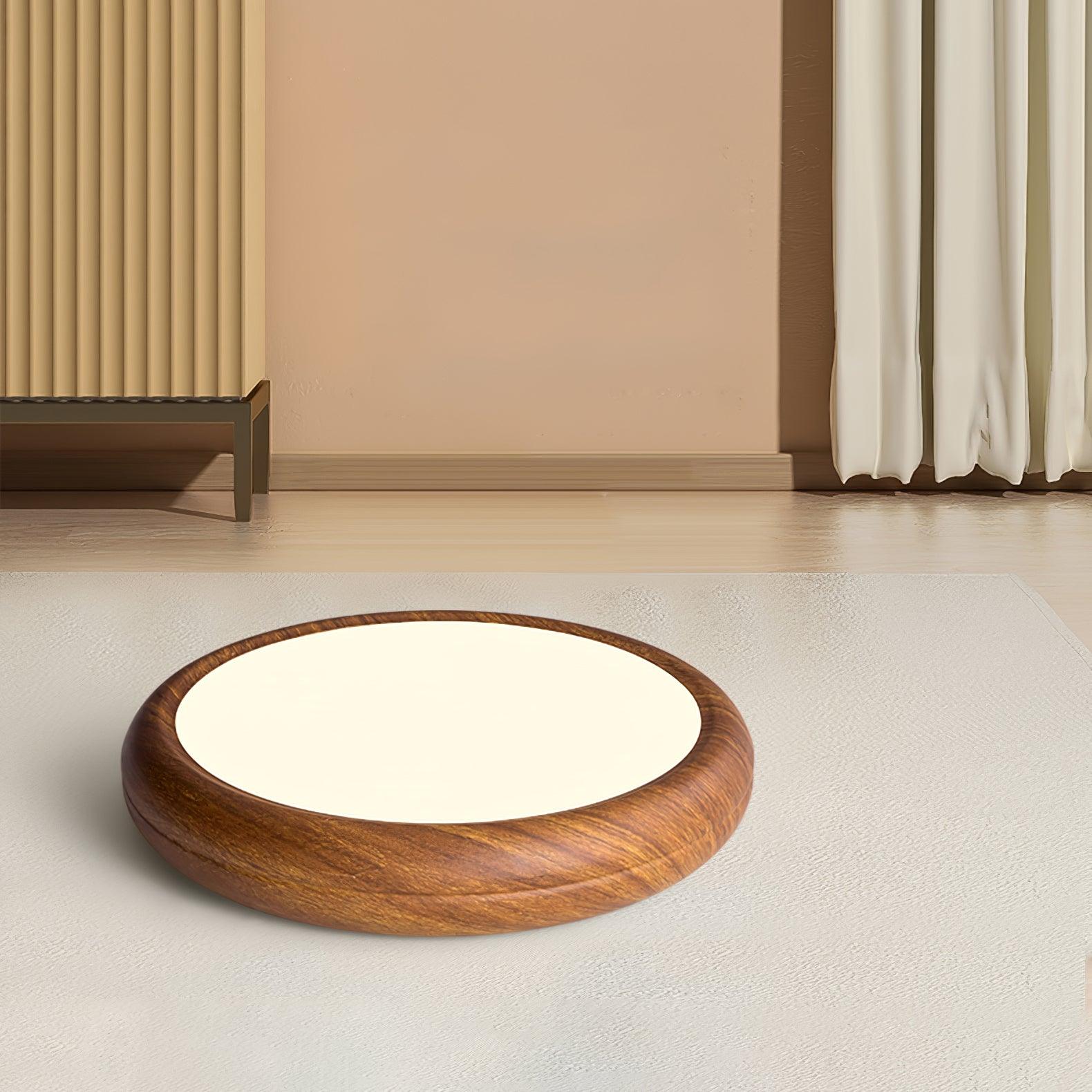 Grena Wood Grain Round Ceiling Light - Lamp Copper