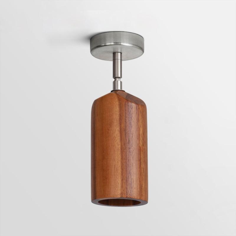 Finn Wood Track Ceiling Light Spotlight - Lamp Copper
