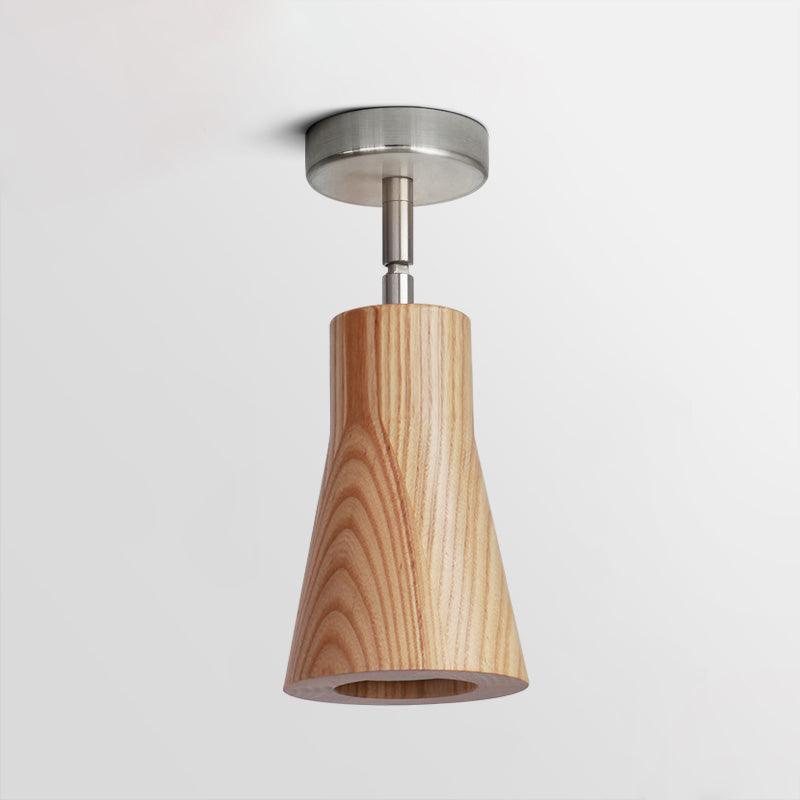Finn Wood Track Ceiling Light Spotlight - Lamp Copper