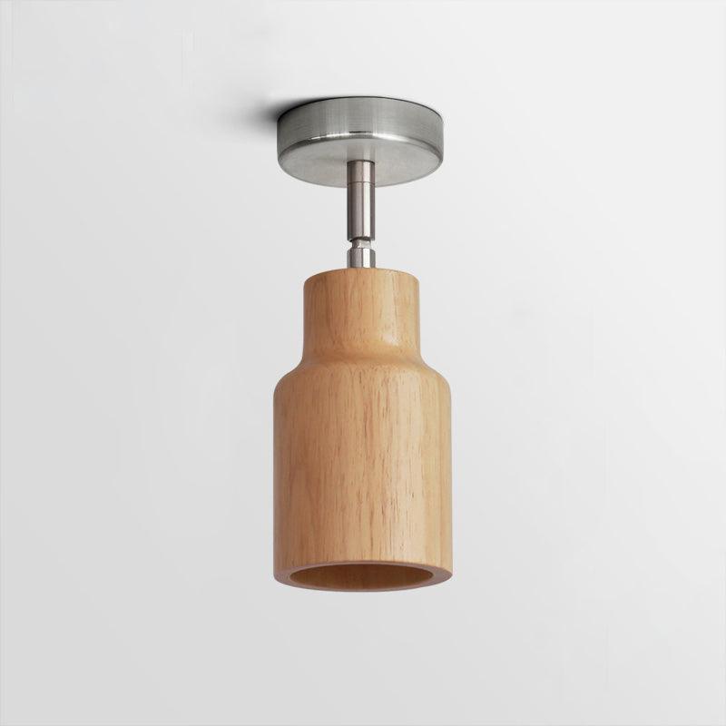 Finn Wood Track Ceiling Light Spotlight - Lamp Copper