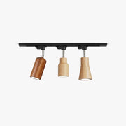 Finn Wood Track Ceiling Light Spotlight - Lamp Copper
