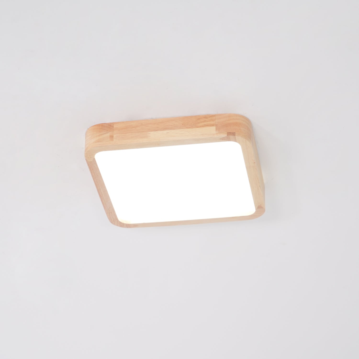 Hano Wooden Geometric Ceiling Light - Lamp Copper