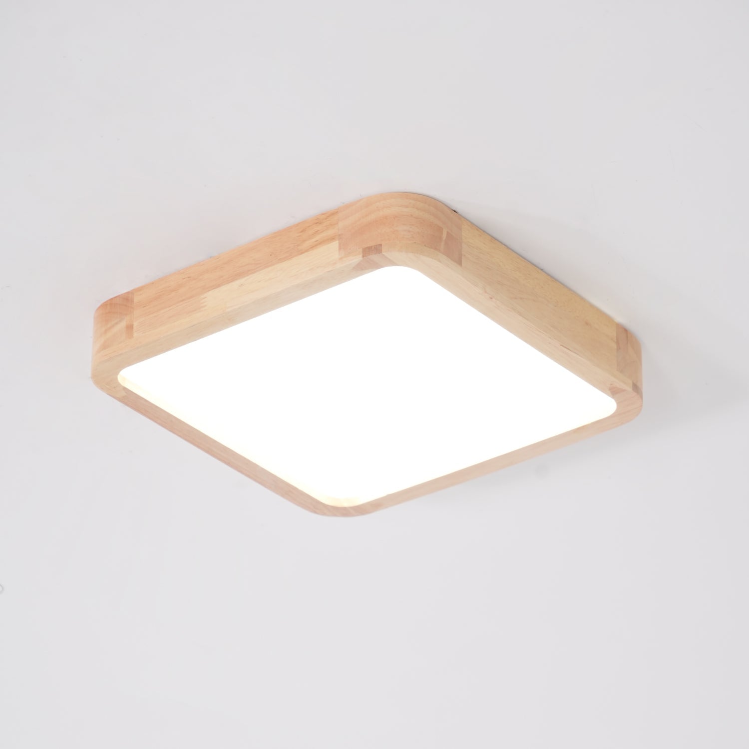 Hano Wooden Geometric Ceiling Light - Lamp Copper
