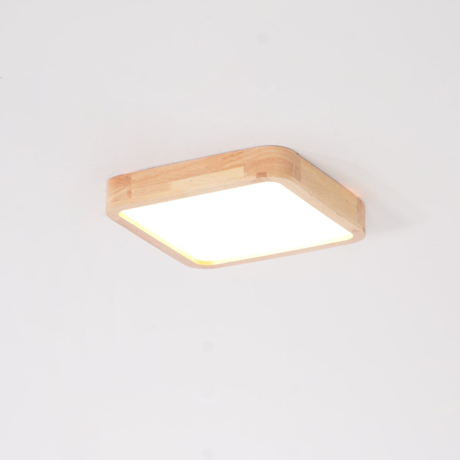 Hano Wooden Geometric Ceiling Light - Lamp Copper