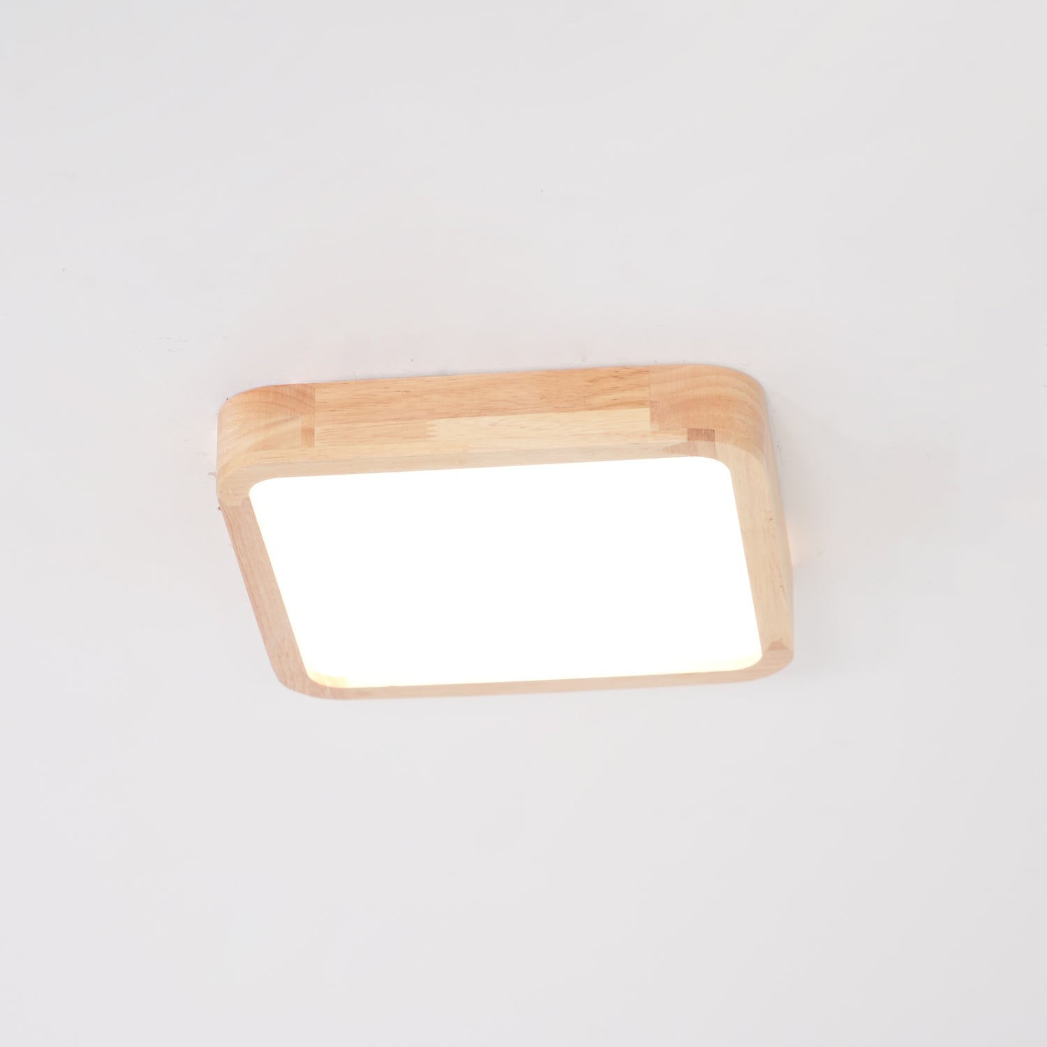 Hano Wooden Geometric Ceiling Light - Lamp Copper