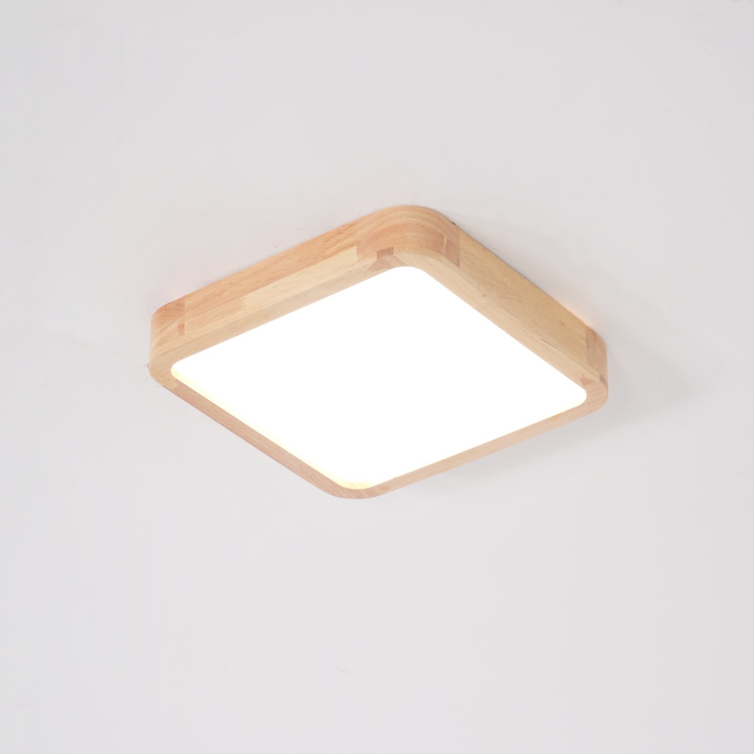 Hano Wooden Geometric Ceiling Light - Lamp Copper