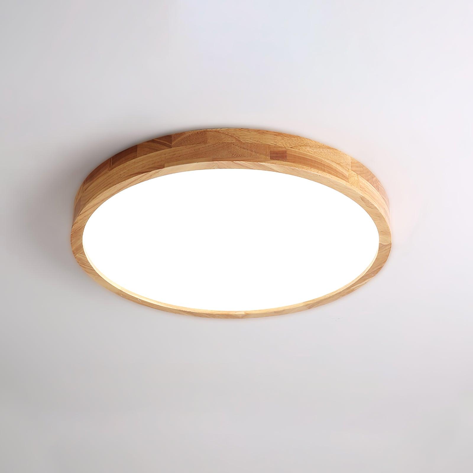 Hano Wooden Geometric Ceiling Light - Lamp Copper