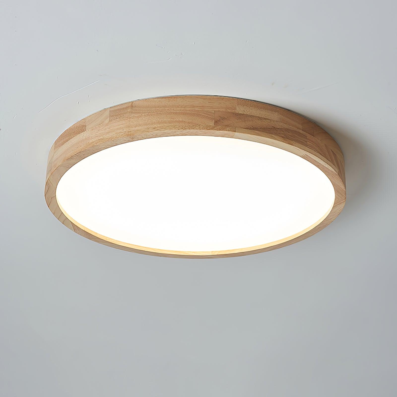 Hano Wooden Geometric Ceiling Light - Lamp Copper