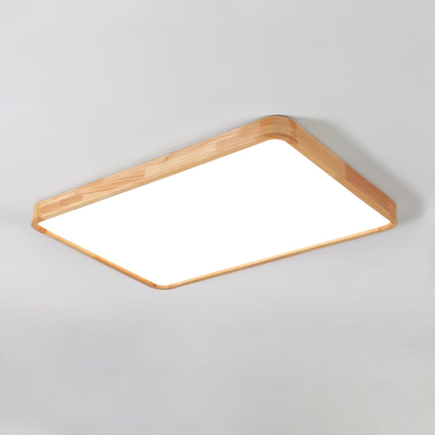 Hano Wooden Geometric Ceiling Light - Lamp Copper