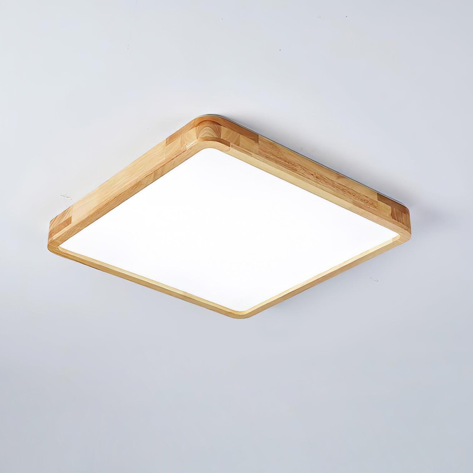 Hano Wooden Geometric Ceiling Light - Lamp Copper