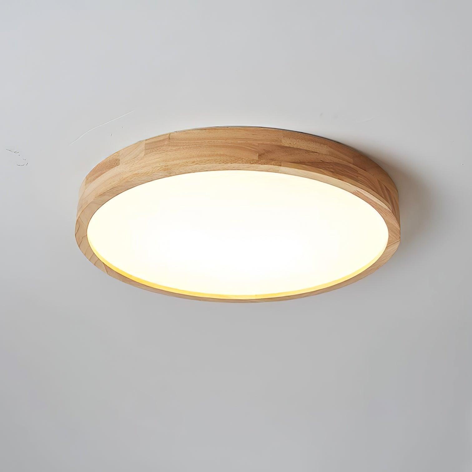 Hano Wooden Geometric Ceiling Light - Lamp Copper
