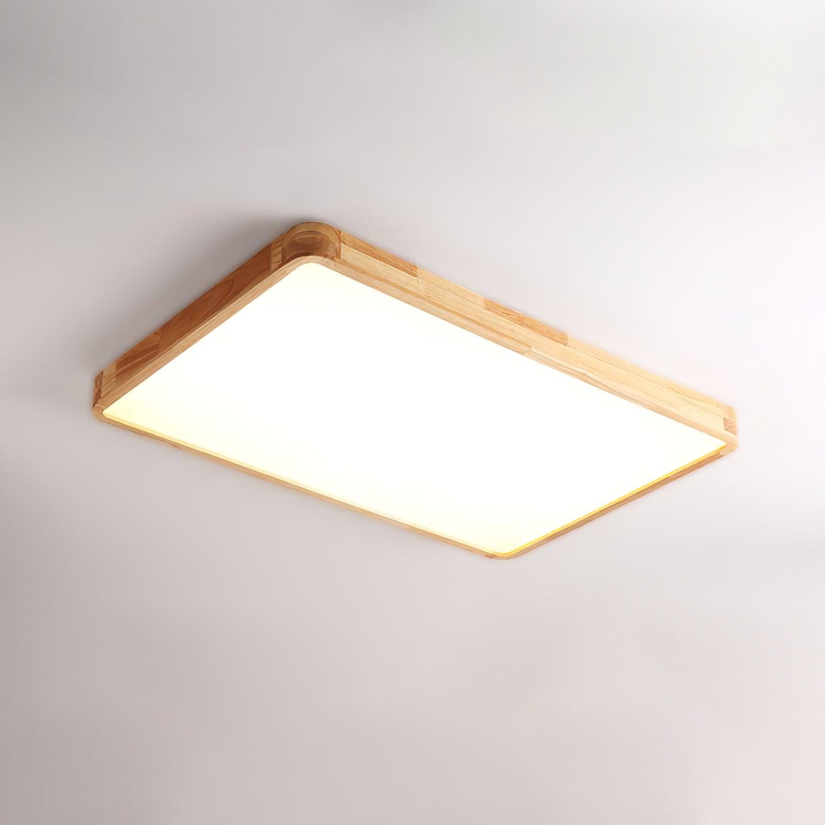 Hano Wooden Geometric Ceiling Light - Lamp Copper