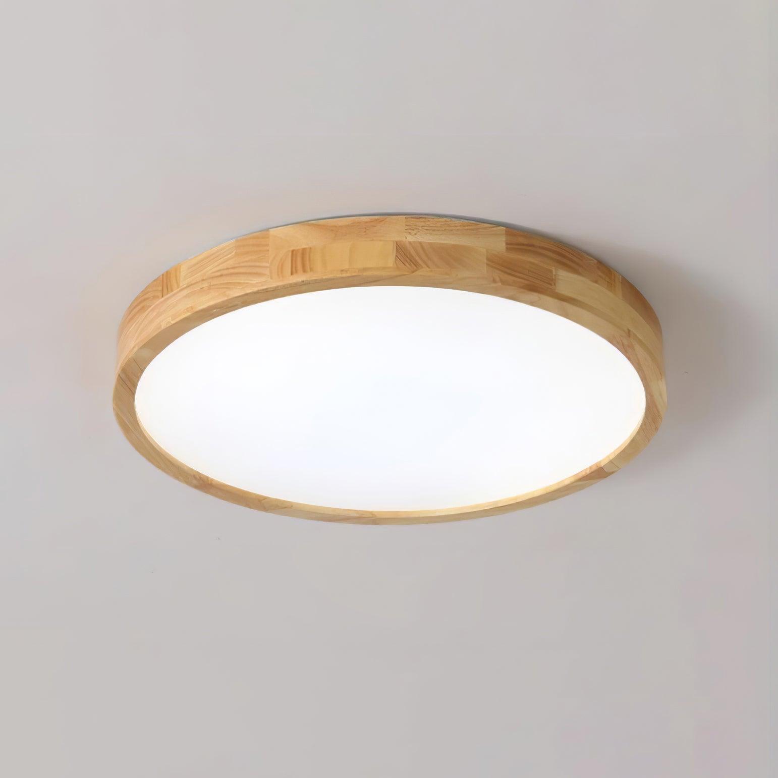 Hano Wooden Geometric Ceiling Light - Lamp Copper
