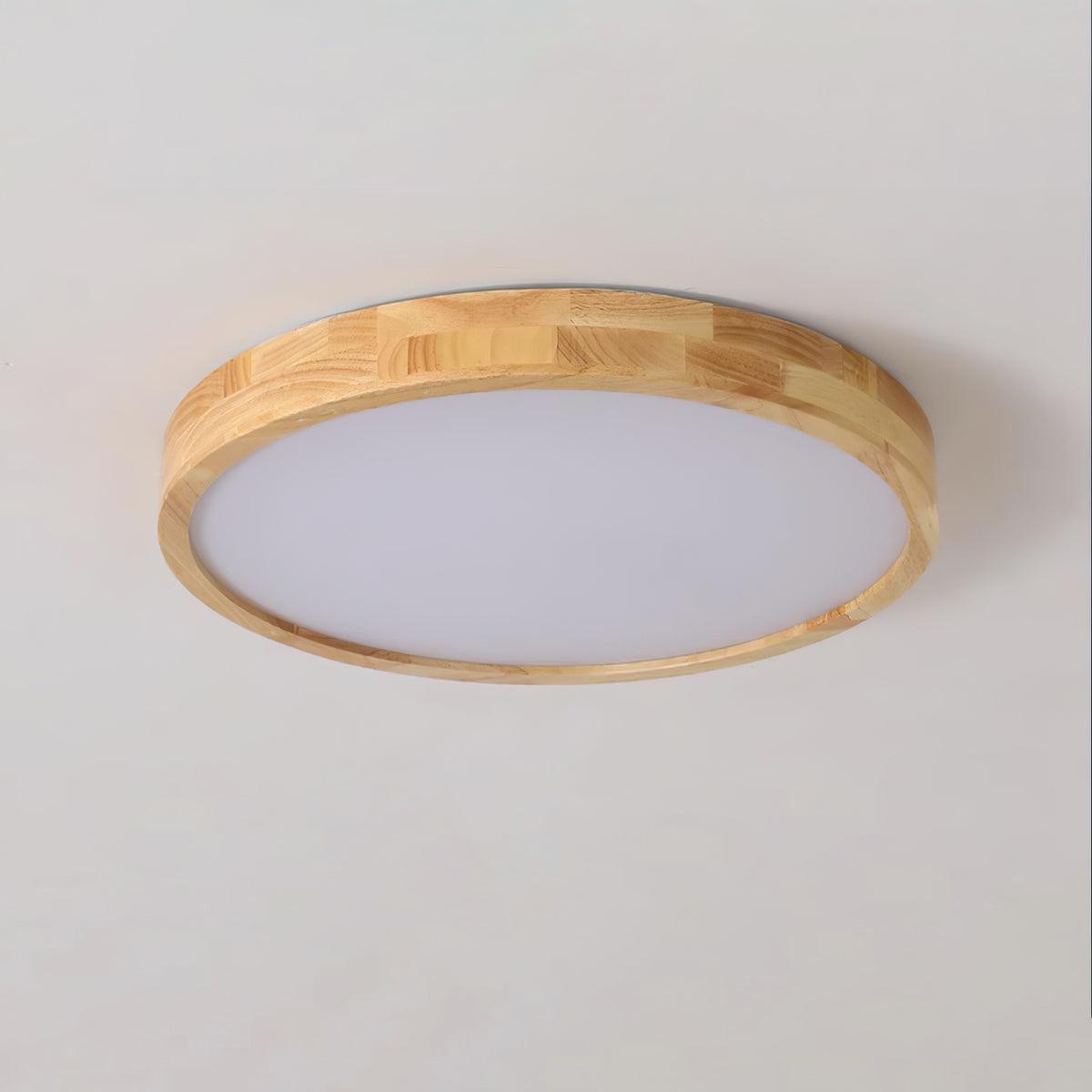 Hano Wooden Geometric Ceiling Light - Lamp Copper