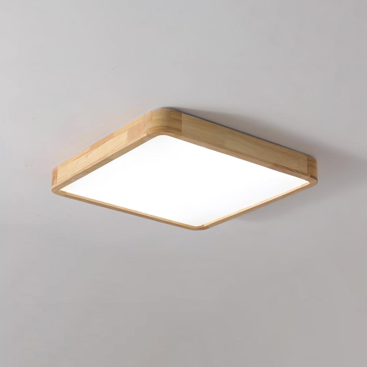 Hano Wooden Geometric Ceiling Light - Lamp Copper
