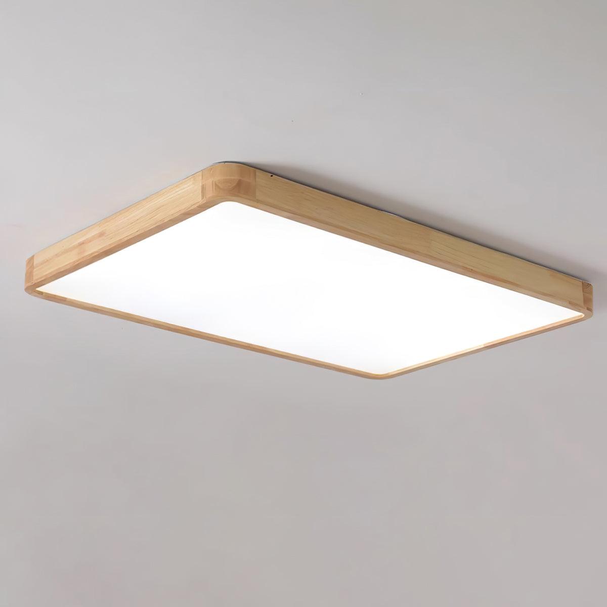Hano Wooden Geometric Ceiling Light - Lamp Copper
