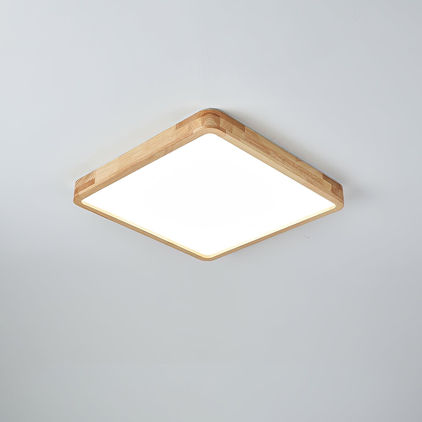 Hano Wooden Geometric Ceiling Light - Lamp Copper