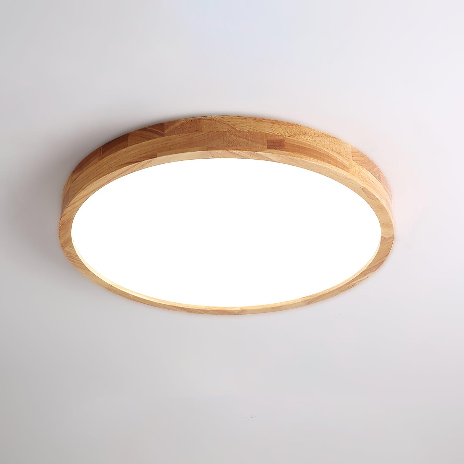 Hano Wooden Geometric Ceiling Light - Lamp Copper