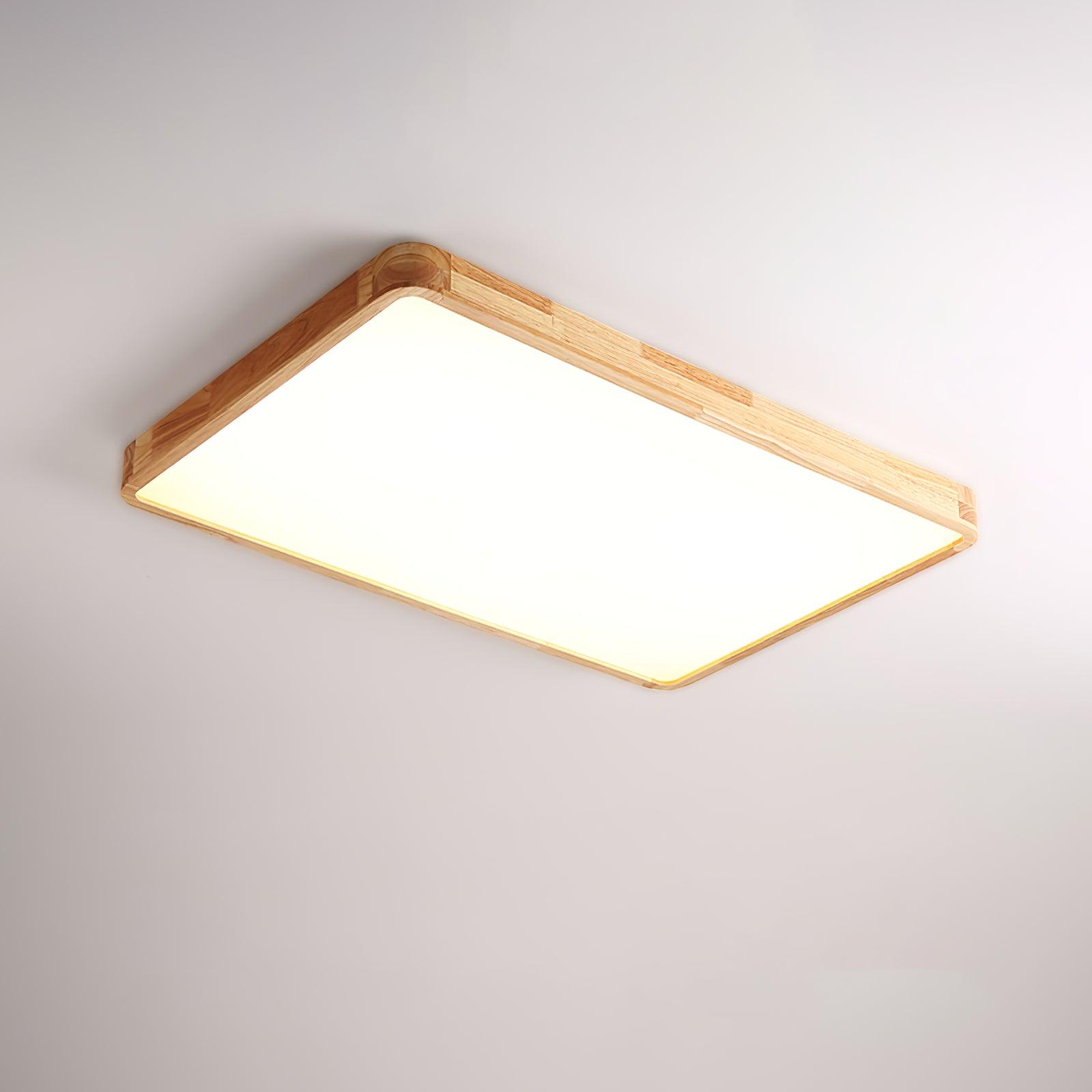 Hano Wooden Geometric Ceiling Light - Lamp Copper