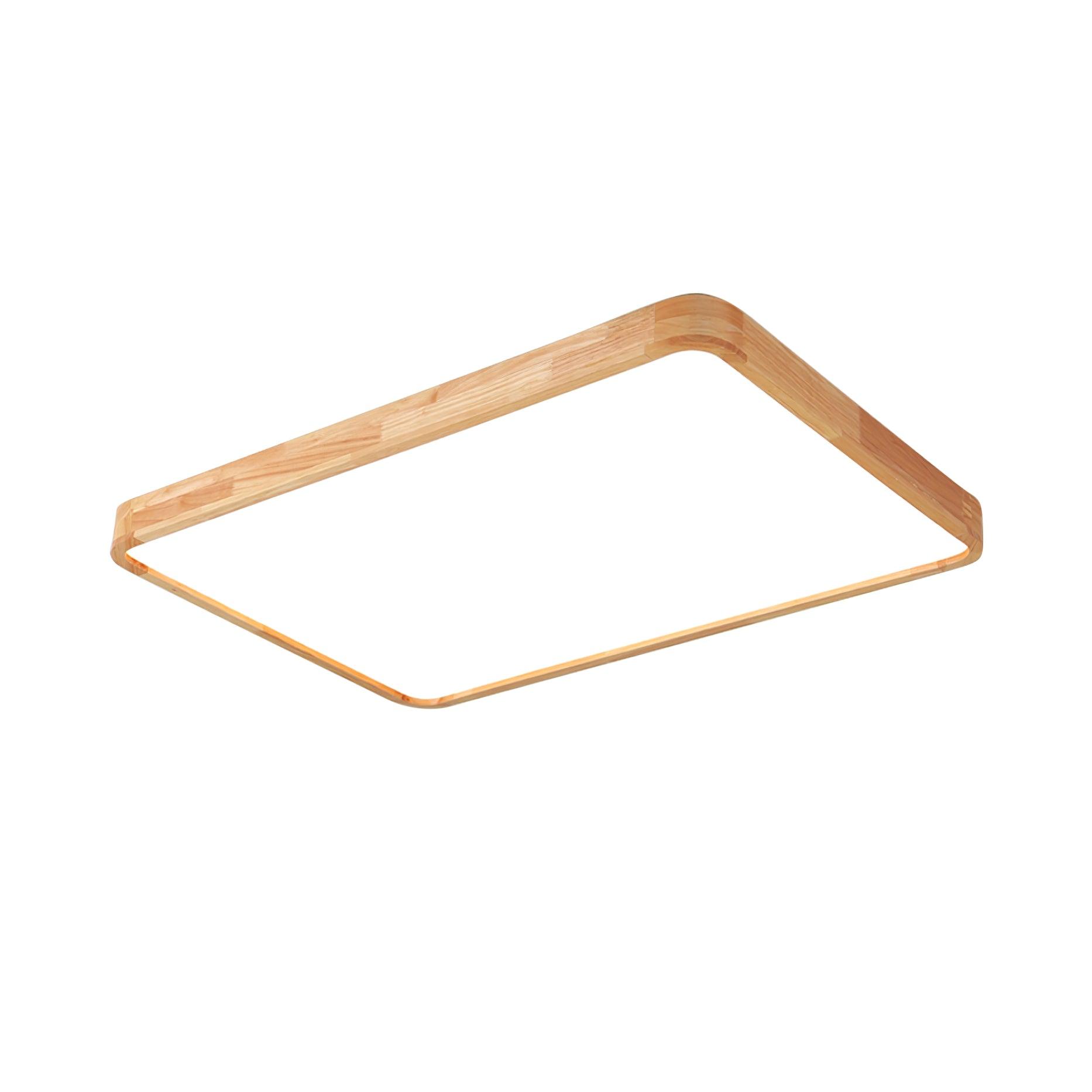 Hano Wooden Geometric Ceiling Light - Lamp Copper