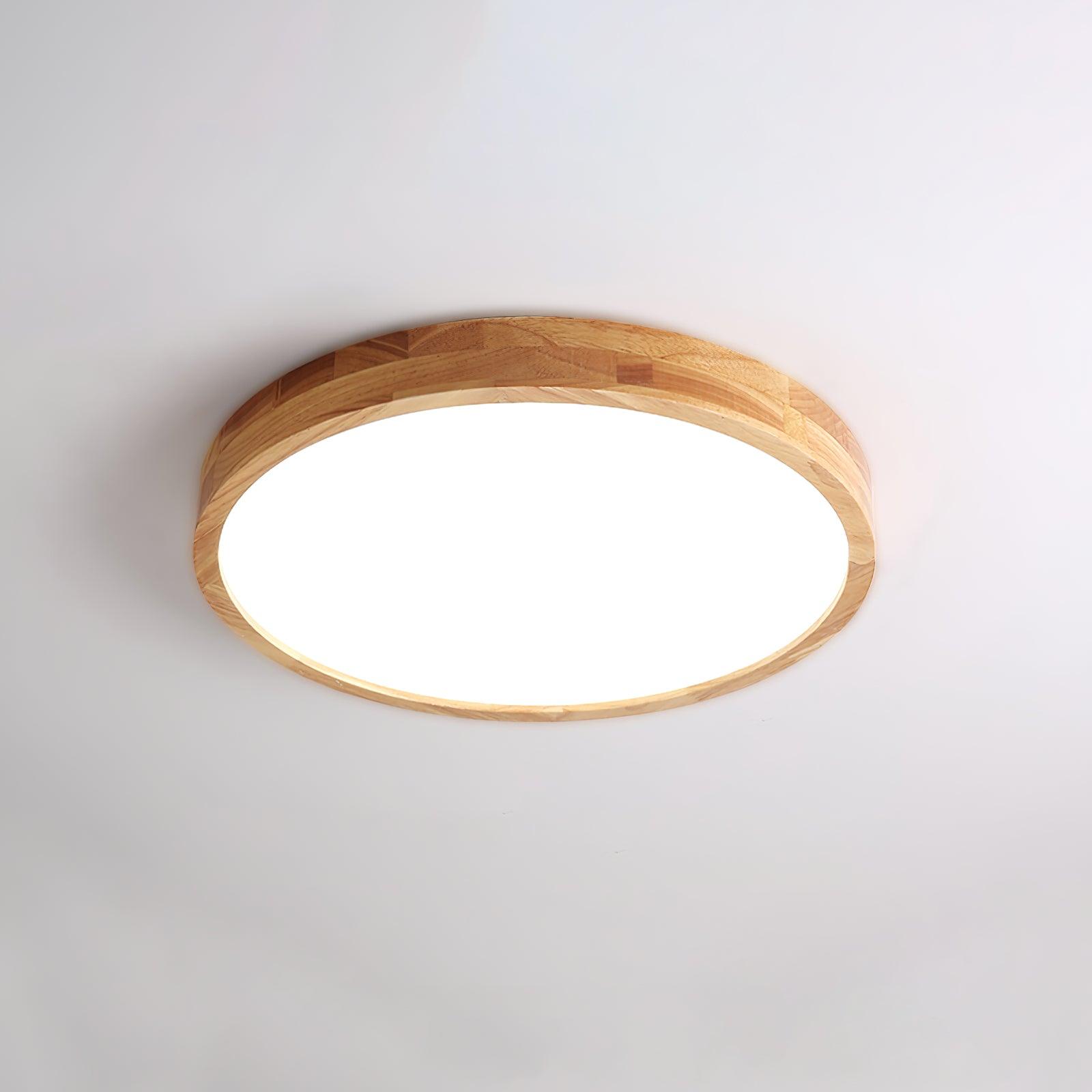 Hano Wooden Geometric Ceiling Light - Lamp Copper