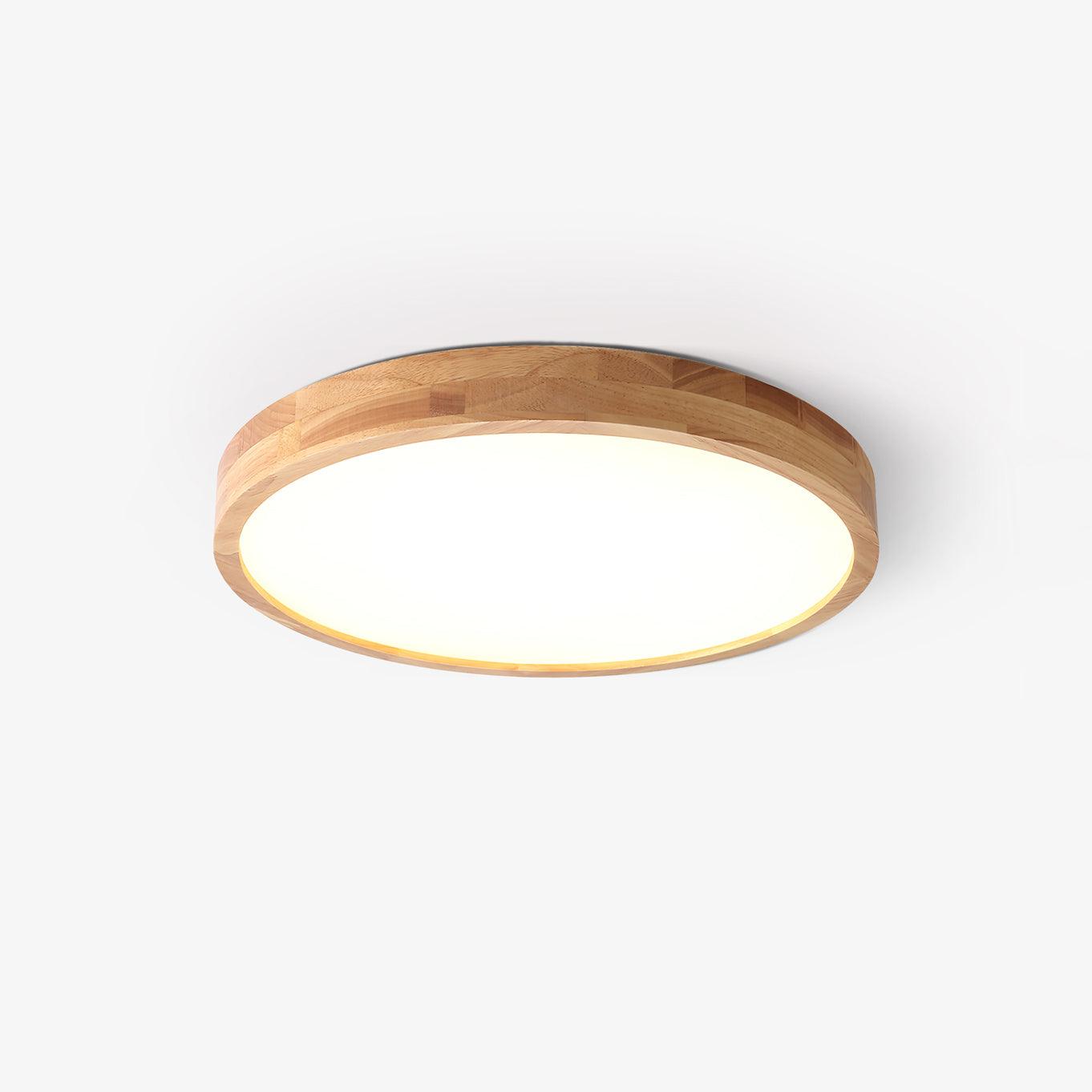 Hano Wooden Geometric Ceiling Light - Lamp Copper