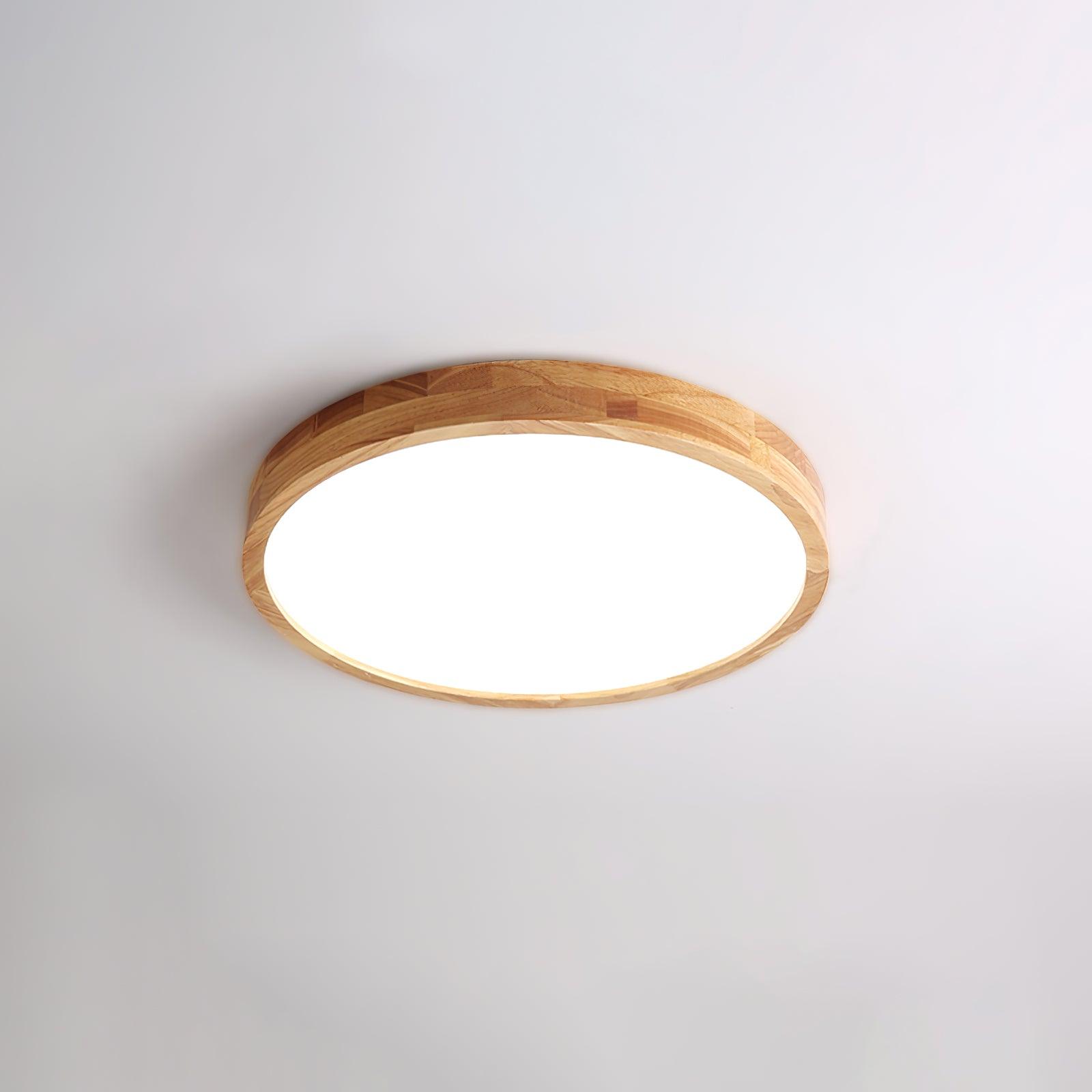 Hano Wooden Geometric Ceiling Light - Lamp Copper